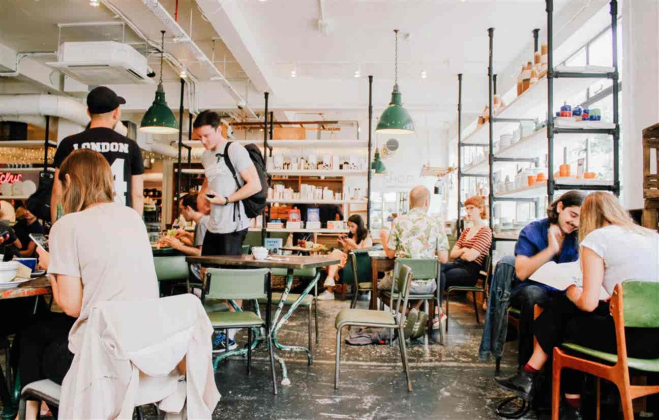modern cafe iç mimari tasarımı