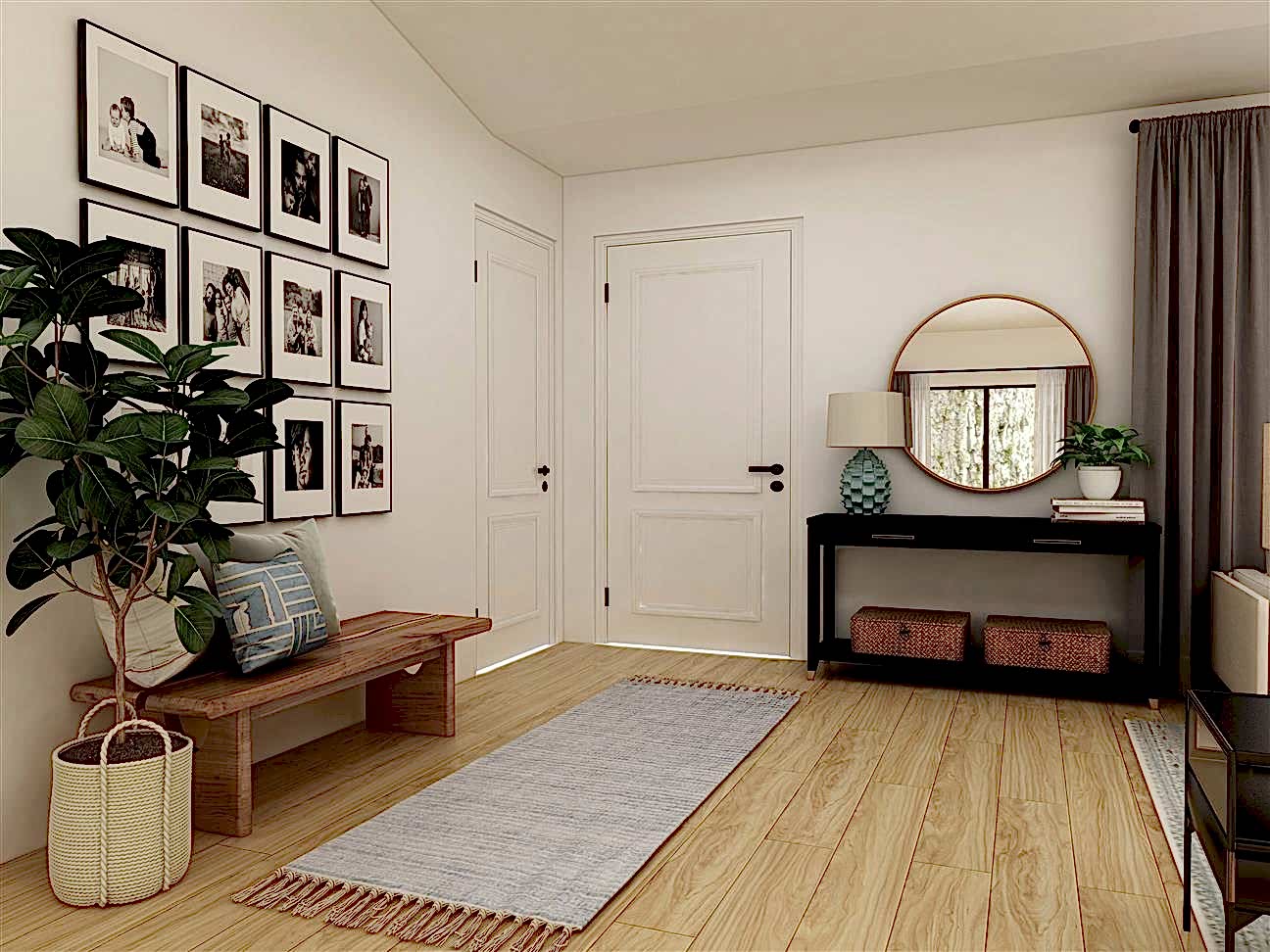 iç mimarlık villa tasarımı antre