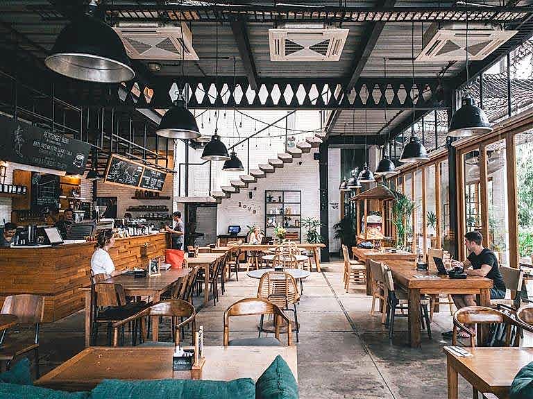 Cafe İç Mekan Tasarımı.